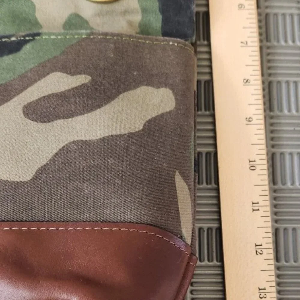 R. Riveter American Made Otto Camo Canvas Crossbody Handbag With Mini Coin Purse - Picture 15 of 16